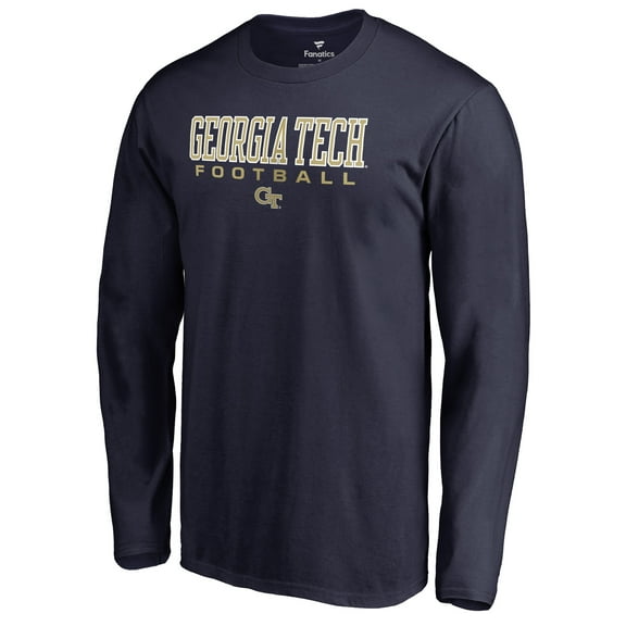 Men's Navy Georgia Tech Yellow Jackets Team Unity Football Long Sleeve T-Shirt