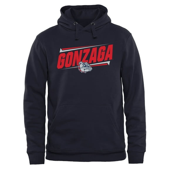 Men's Navy Gonzaga Bulldogs Double Bar Pullover Hoodie