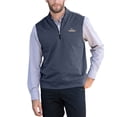 thumbnail image 1 of Men's Navy Gonzaga Bulldogs Vansport Cypress Quarter-Zip Vest, 1 of 1