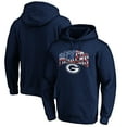 thumbnail image 1 of Men's Navy Green Bay Packers Banner Wave Fitted Pullover Hoodie, 1 of 3