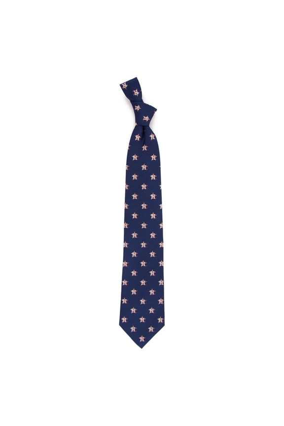 Men's Navy Houston Astros Echo Woven Silk Tie
