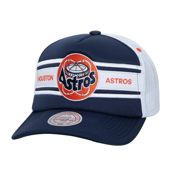Men's Navy Houston Astros Sideline Trucker Adjustable Hat