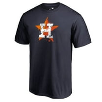 Men's Navy Houston Astros Splatter Logo T-Shirt