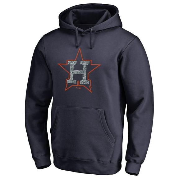 Men's Navy Houston Astros Static Logo Pullover Hoodie