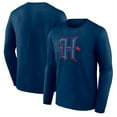 thumbnail image 1 of Men's  Navy Houston Texans Secondary Logo Long Sleeve T-Shirt, 1 of 3