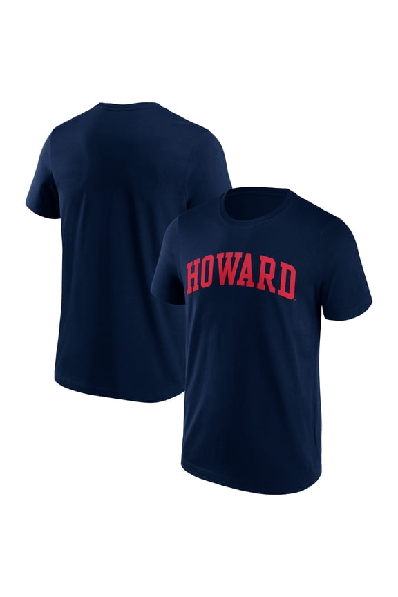 Men's Navy Howard Bison Basic Team Arch T-Shirt