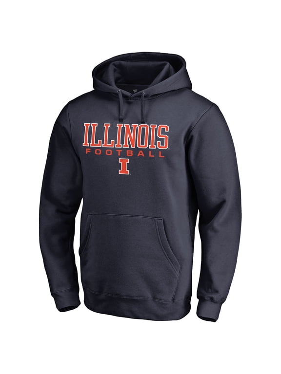 Men's Navy Illinois Fighting Illini Team Unity Football Pullover Hoodie