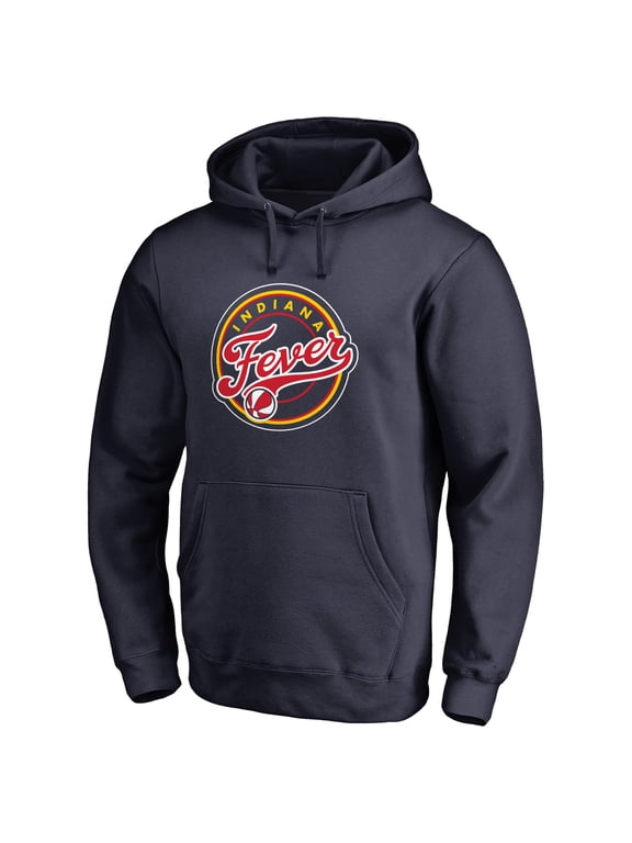 Men's Navy Indiana Fever Primary Logo Pullover Hoodie