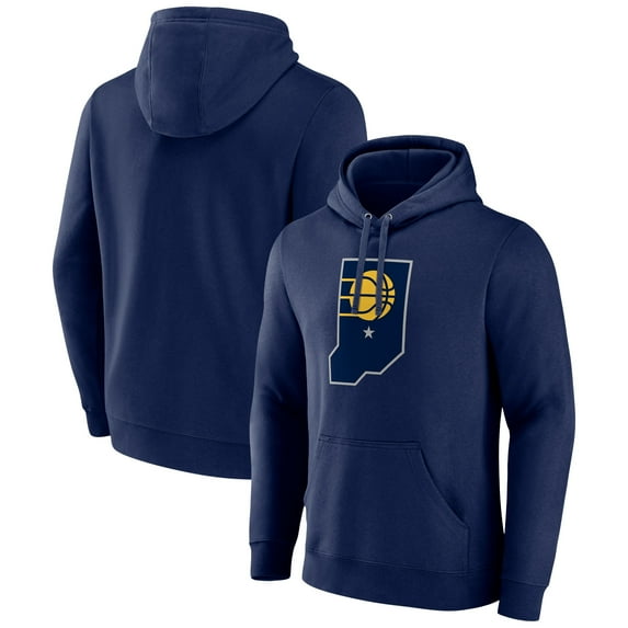Men's Navy Indiana Pacers Alternate Logo Pullover Hoodie