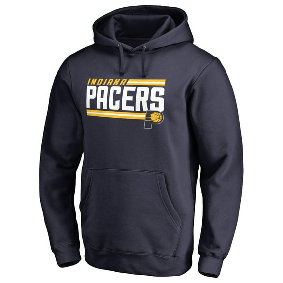 Men's Navy Indiana Pacers Onside Stripe Pullover Hoodie
