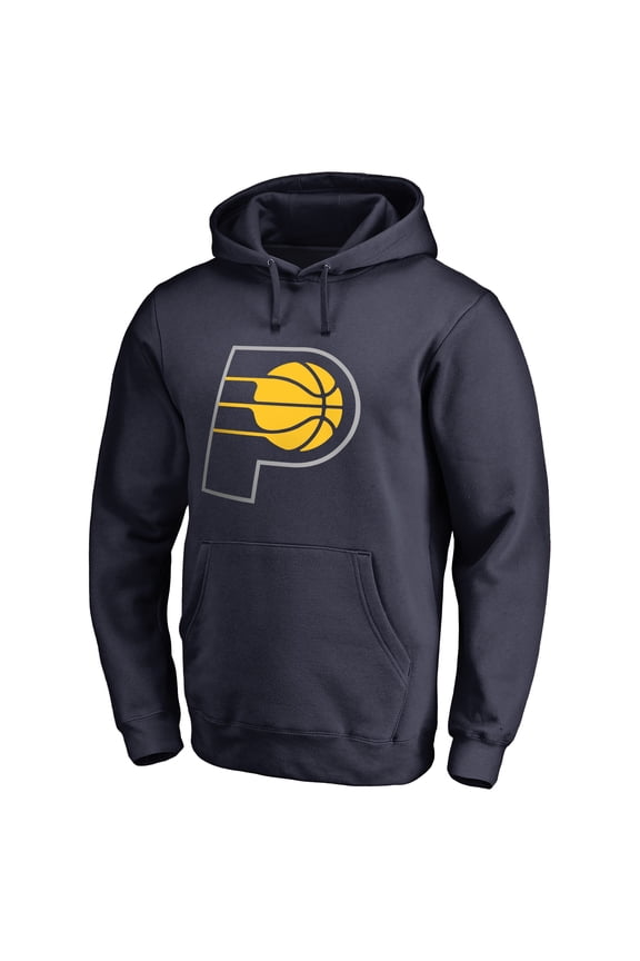 Men's Navy Indiana Pacers Primary Logo Pullover Hoodie