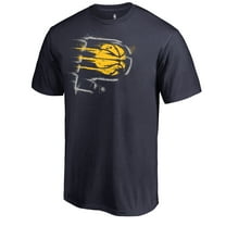 Men's Navy Indiana Pacers Splatter Logo T-Shirt