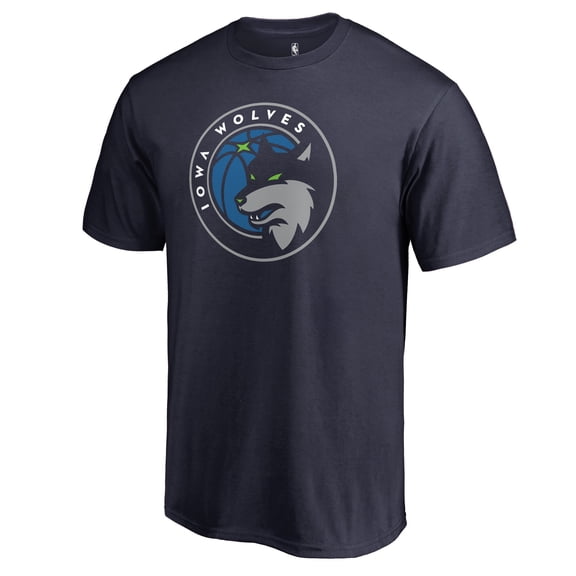 Men's Navy Iowa Wolves Primary Logo T-Shirt