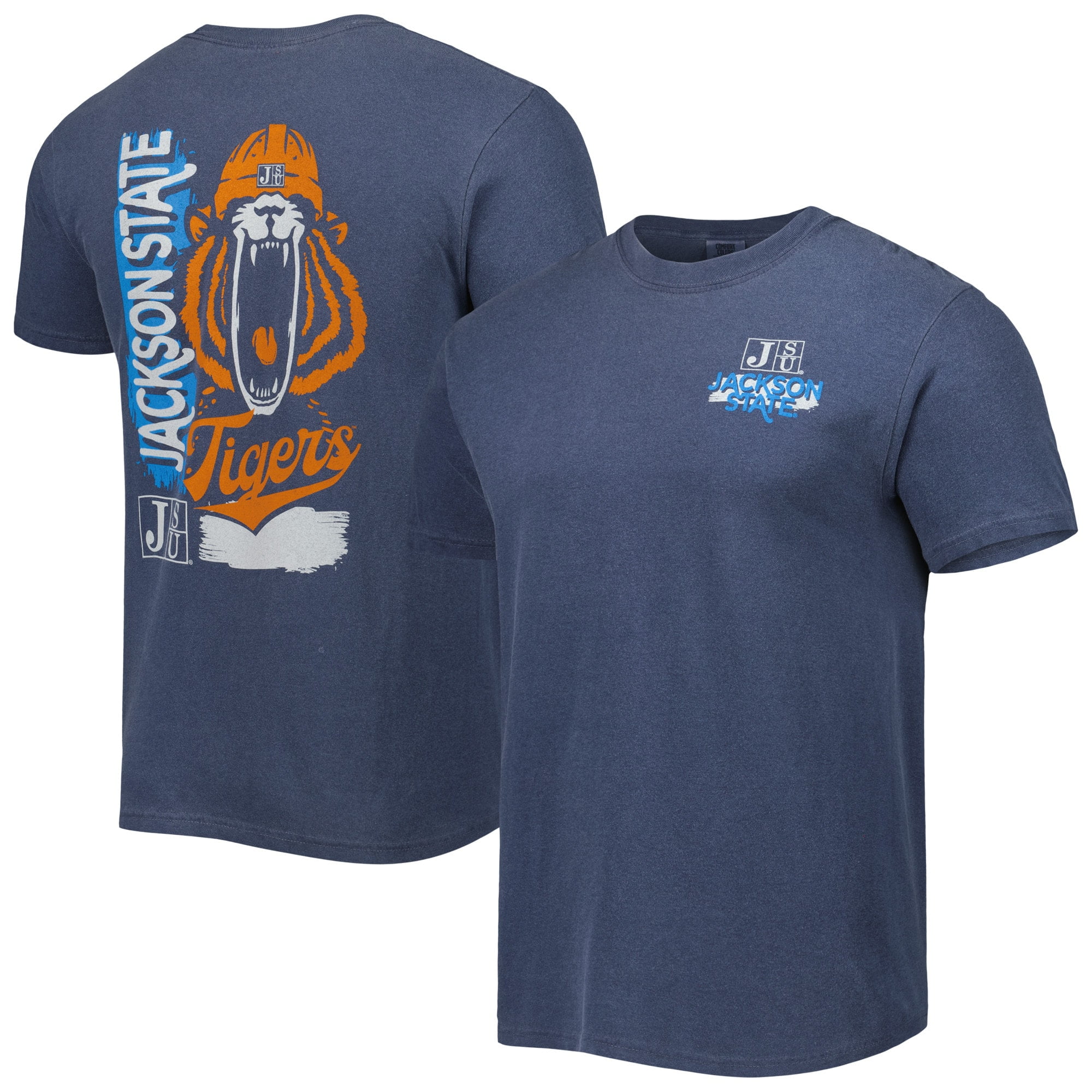 ★ ENZO BLUES★ Raglan Stripe T-Shirt Charcoal 253RBXTOP013 Men-s-Navy-Jackson-State-