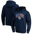 thumbnail image 1 of Men's Navy Jacksonville Jaguars Banner Wave Fitted Pullover Hoodie, 1 of 3