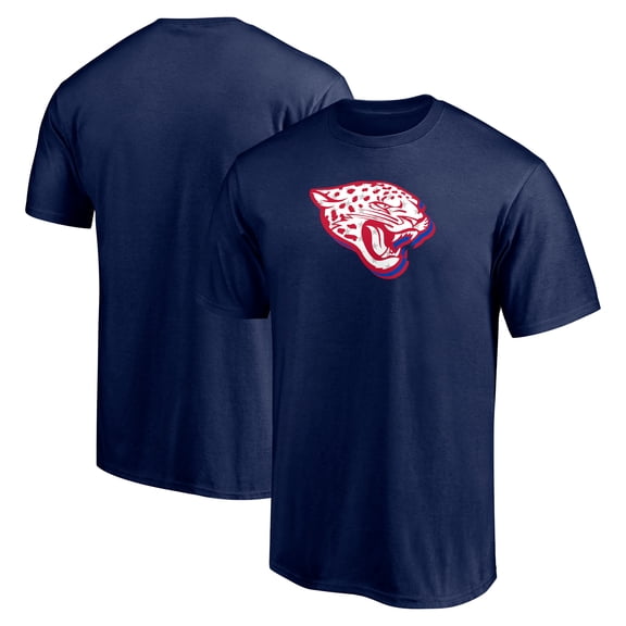Men's  Navy Jacksonville Jaguars Red White and Team T-Shirt