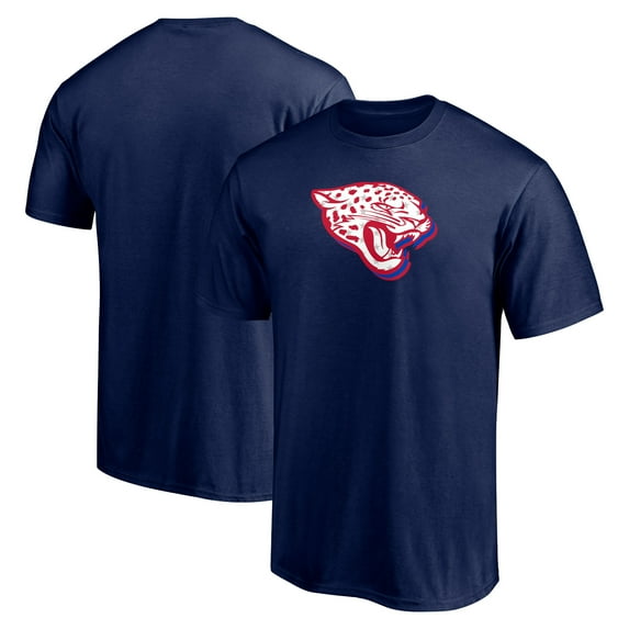 Men's Navy Jacksonville Jaguars Red White and Team T-Shirt