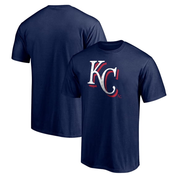 Men's Navy Kansas City Royals Red White and Team T-Shirt