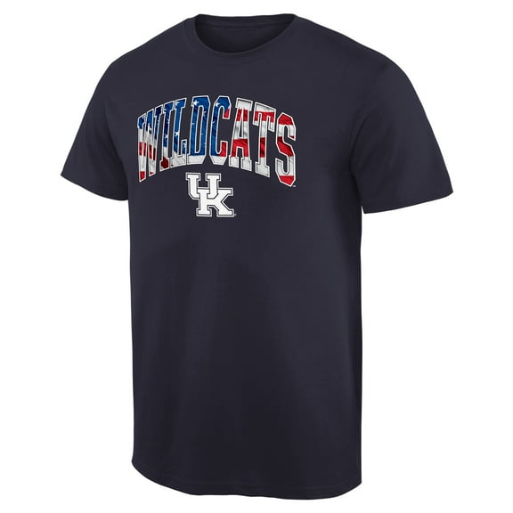 Men's Navy Kentucky Wildcats Banner Arch T-Shirt