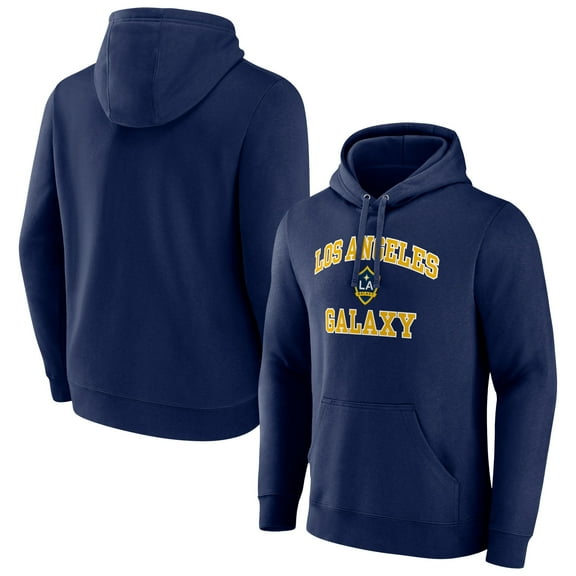 Men's Navy LA Galaxy Heart and Soul Pullover Hoodie
