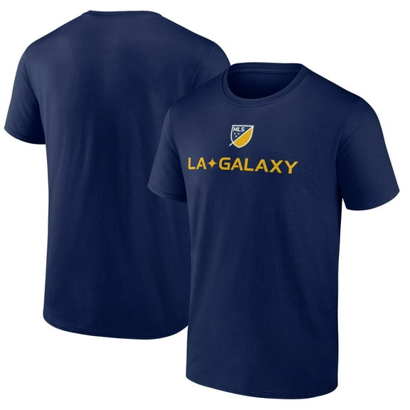 Men's Navy LA Galaxy Shielded Logo T-Shirt
