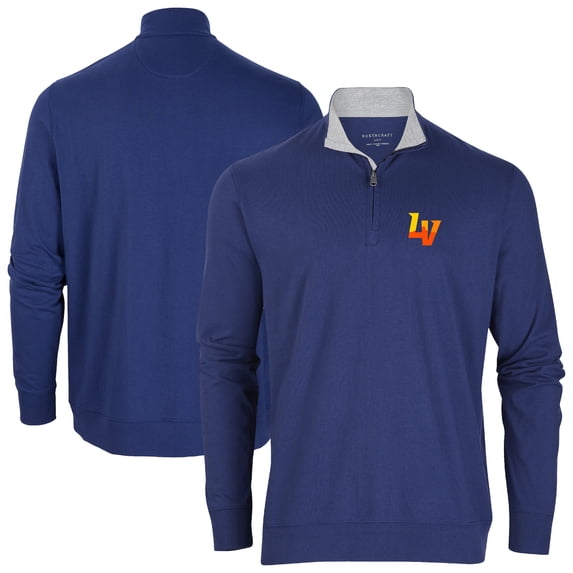 Men's Navy Las Vegas Aviators Alumni Quarter-Zip Pullover Top