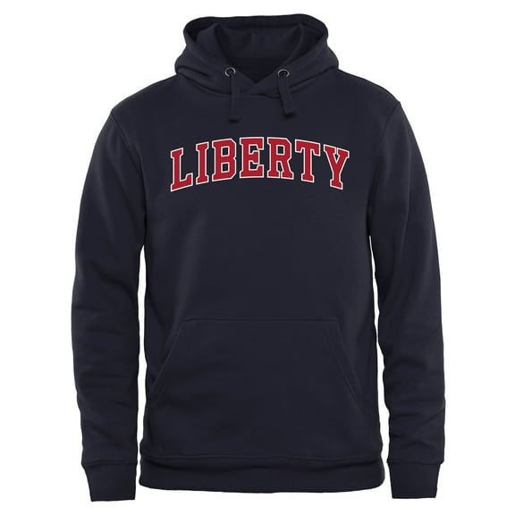 Men's Navy Liberty Flames Everyday Pullover Hoodie