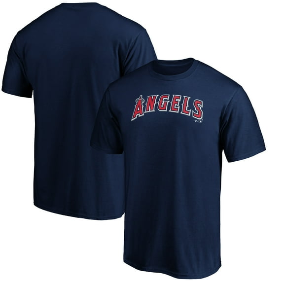 Men's Navy Los Angeles Angels Official Wordmark T-Shirt
