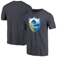 thumbnail image 1 of Men's Navy Los Angeles Chargers Throwback Logo Tri-Blend T-Shirt, 1 of 3