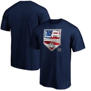 Mens Navy Los Angeles Kings Banner Wave Logo T-Shirt