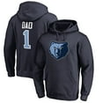 thumbnail image 1 of Men's Navy Memphis Grizzlies #1 Dad Pullover Hoodie, 1 of 3