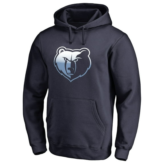 Men's Navy Memphis Grizzlies Gradient Logo Pullover Hoodie