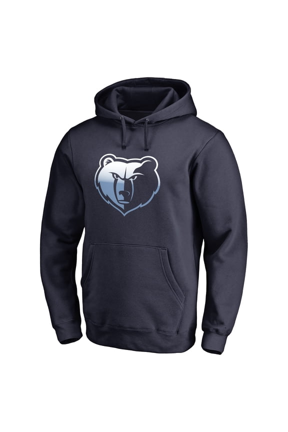 Men's Navy Memphis Grizzlies Gradient Logo Pullover Hoodie