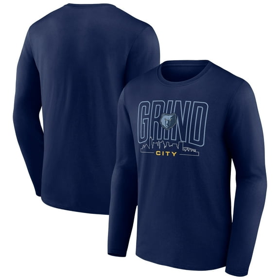 Men's Navy Memphis Grizzlies Huddle Long Sleeve T-Shirt