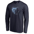 thumbnail image 1 of Men's Navy Memphis Grizzlies Splatter Logo Long Sleeve T-Shirt, 1 of 3