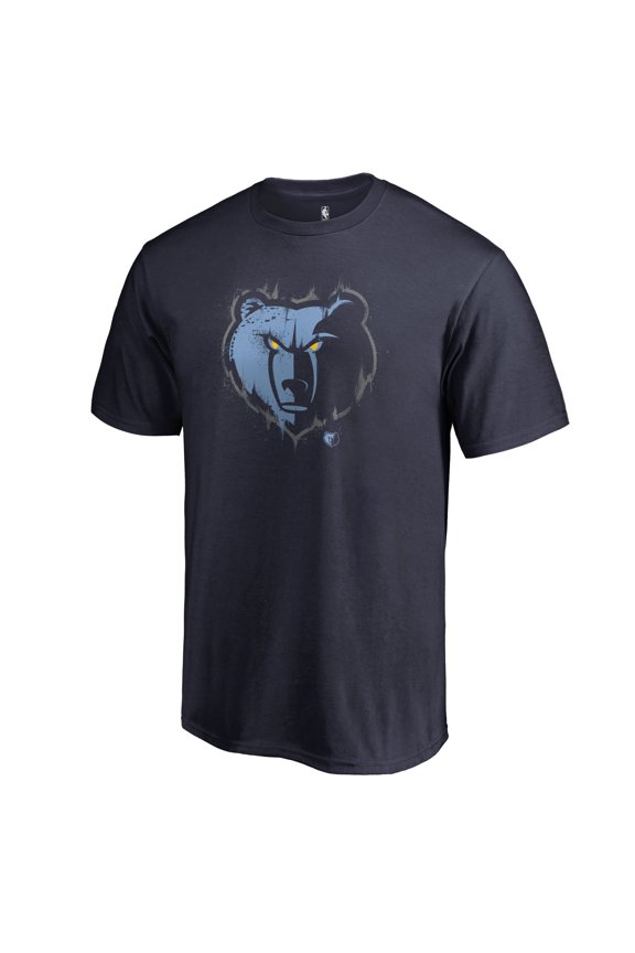 Men's Navy Memphis Grizzlies Splatter Logo T-Shirt