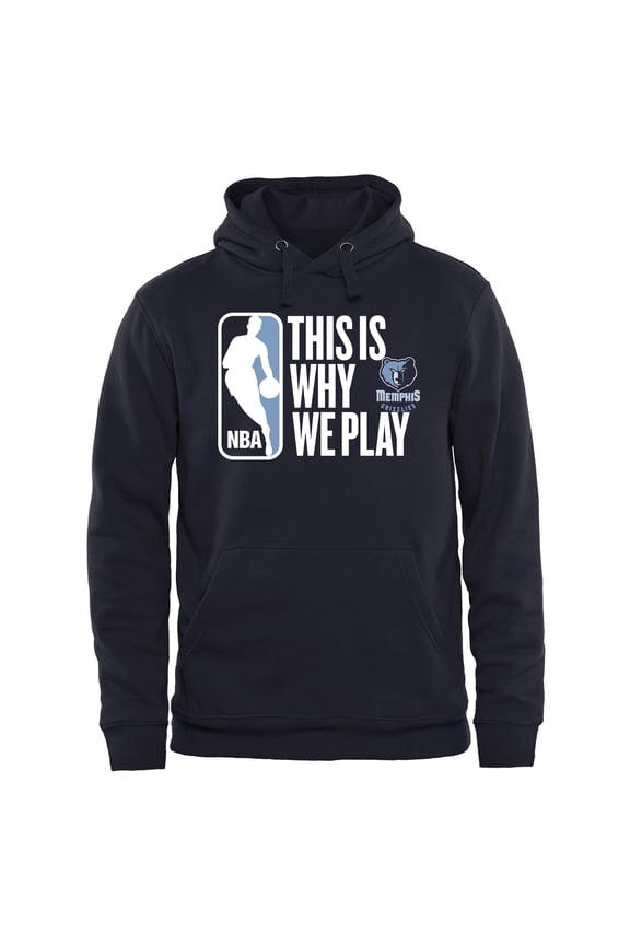 Men's Navy Memphis Grizzlies This Is Why We Play Pullover Hoodie