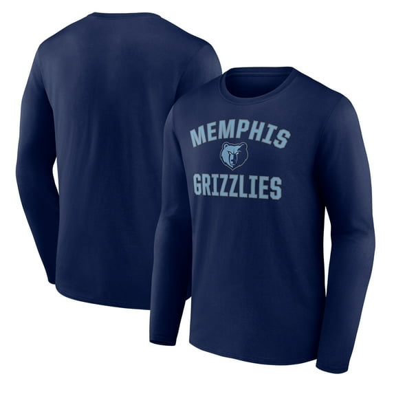Men's Navy Memphis Grizzlies Victory Arch Team Long Sleeve T-Shirt