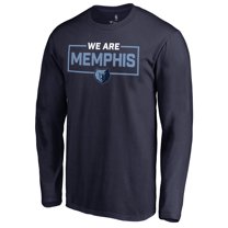 Men's Navy Memphis Grizzlies We Are Iconic Collection Long Sleeve T-Shirt