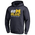 thumbnail image 1 of Men's Navy Michigan Wolverines Hometown Collection Blue Pullover Hoodie, 1 of 3