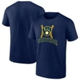 thumbnail image 1 of Men's Navy Milwaukee Brewers Fastball T-Shirt, 1 of 3