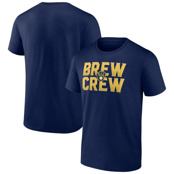 Men's Navy Milwaukee Brewers Hometown Brew Crew Fancy T-Shirt