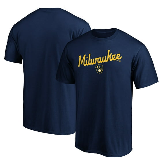 Men's Navy Milwaukee Brewers Series Sweep T-Shirt