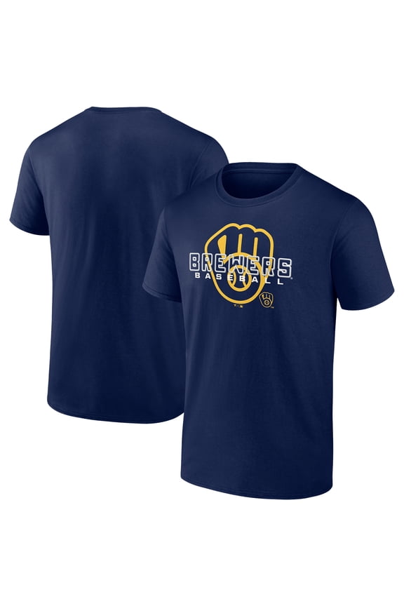 Men's Navy Milwaukee Brewers Stellar T-Shirt