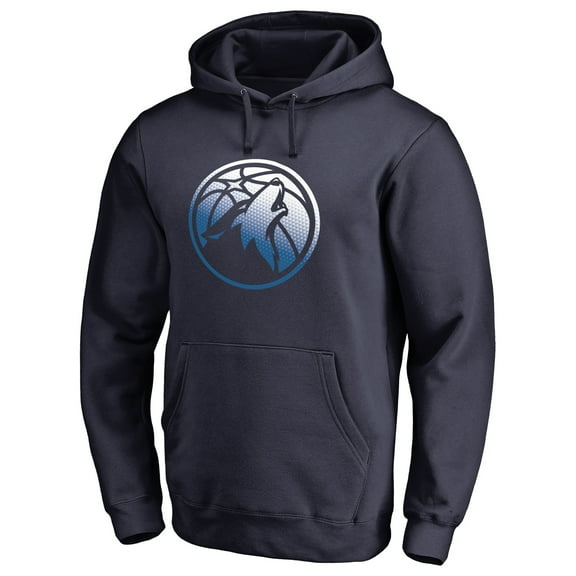 Men's Navy Minnesota Timberwolves Gradient Logo Pullover Hoodie