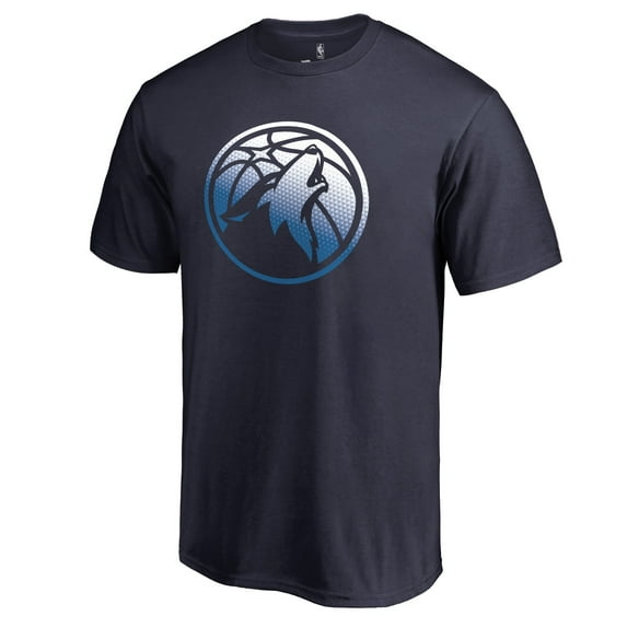Men's Navy Minnesota Timberwolves Gradient Logo T-Shirt