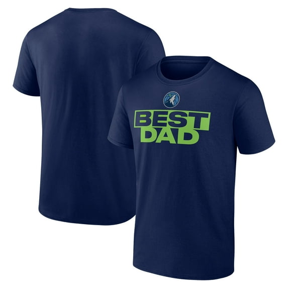 Men's Navy Minnesota Timberwolves Greatest Dad T-Shirt