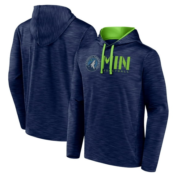 Men's Navy Minnesota Timberwolves Head Start Pullover Hoodie