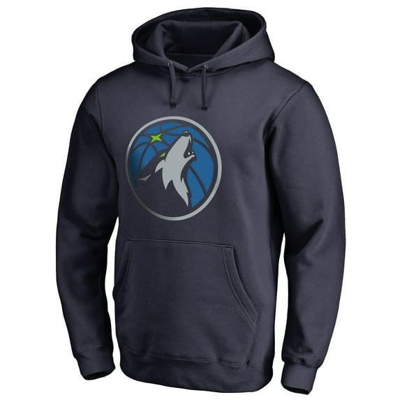 Men's Navy Minnesota Timberwolves Primary Logo Pullover Hoodie