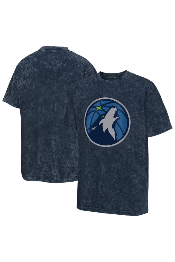 Youth Navy Minnesota Timberwolves Rugged Defense T-Shirt